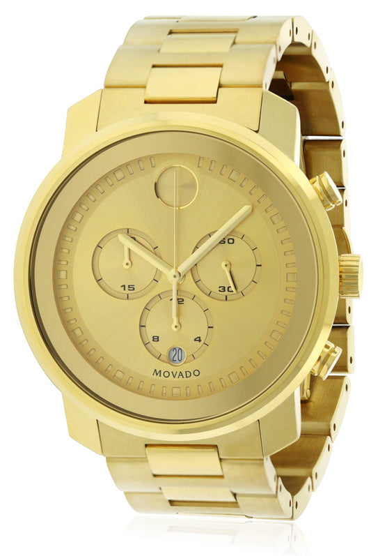 Champagne Dial Yellow Gold Ion-Plated Men'S Watch 3600278